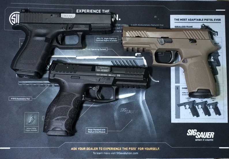 SBPH-124 Glock 19 vs SIG P320 Carry vs H&K VP9.